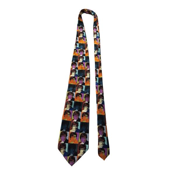 Ralph Marlin RM Style Austin Powers Faces Multicolor 1999 Vintage Necktie - Picture 2 of 7